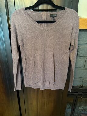 The Limited dusty purple V-Neck Lightweight Sweater
